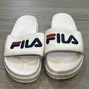 Fila Drifter Bold Women's Sandals White-Navy-Red 5SM00032-125 size 9